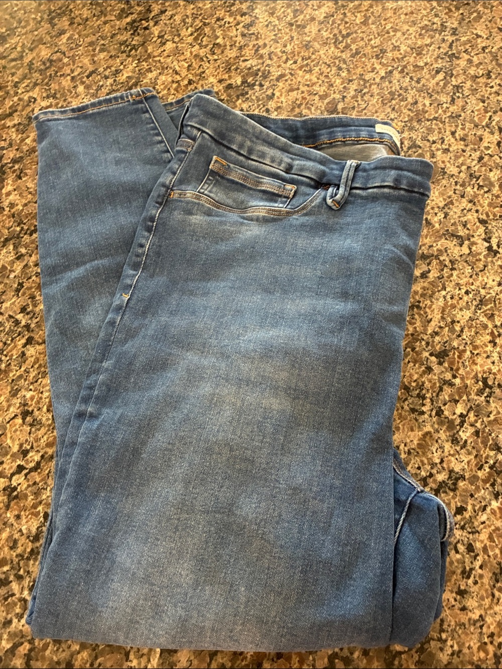 Good American Medium Blue Straight Jeans